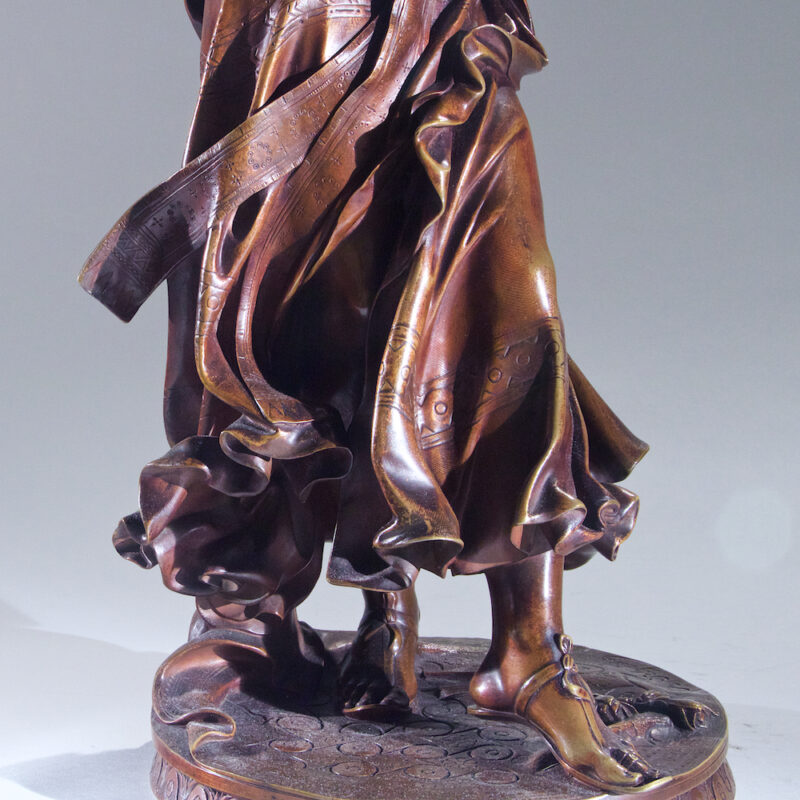 Fine Patinated Bronze Sculpture of an Egyptian Dancer by A. Falguiere