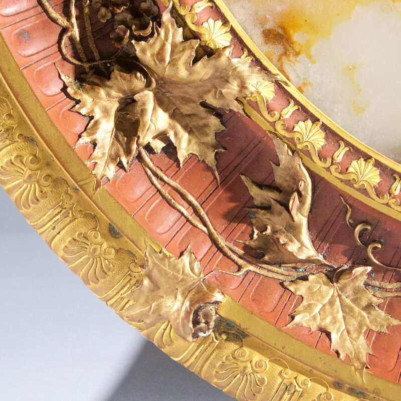 A Stunning French Ormolu-mounted Polychrome Bronze and Onyx Gueridon by G. Servant