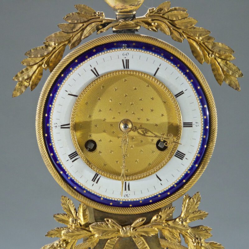 Louis XVI Style Gilt Bronze Mantel Clock