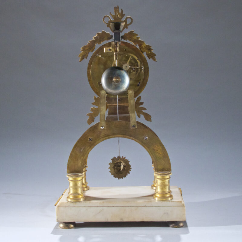 Louis XVI Style Gilt Bronze Mantel Clock