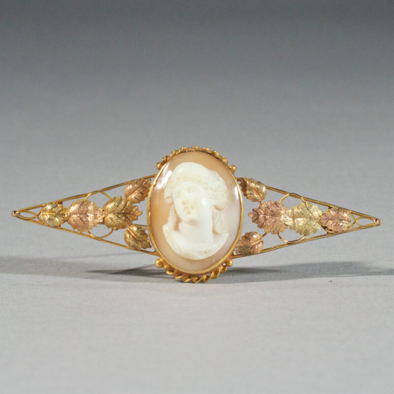 Victorian Full Face Cameo Brooch