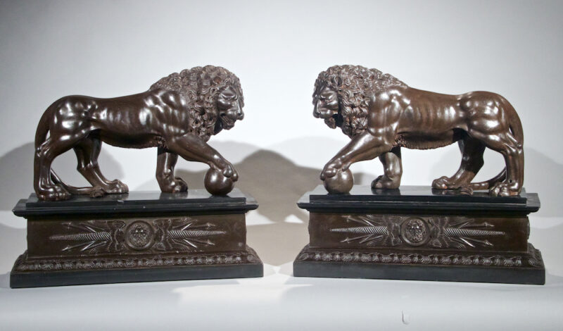 Pair of Grand Tour Lions