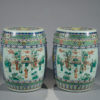 Pair of Chinese Famille Rose Garden Seats