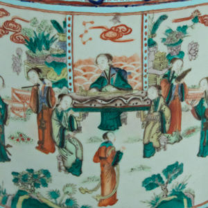 Pair of Chinese Famille Rose Garden Seats