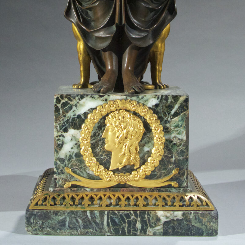 Important and Rare Pair of Empire Figural Candelabra