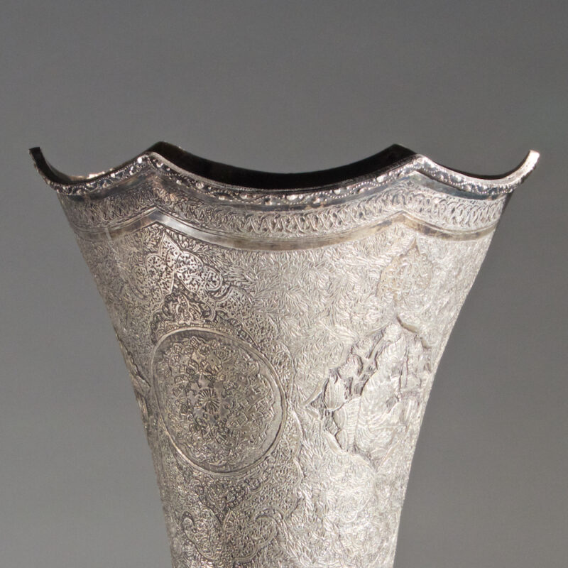 Large Silver Vases