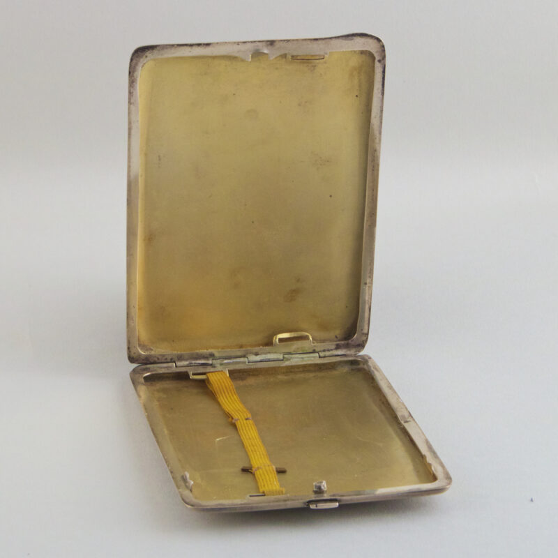 Silver and Enamel Cigarette Case