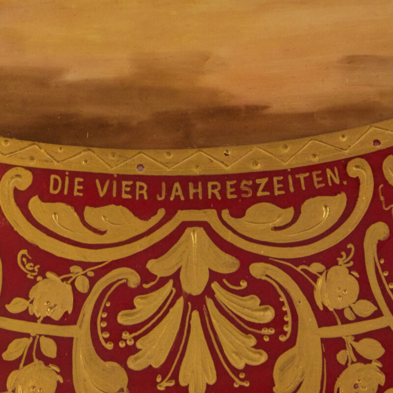 Royal Vienna Charger Depicting The Four Seasons