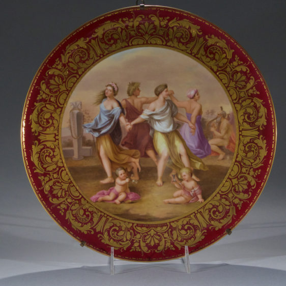 Royal Vienna Charger Depicting The Four Seasons