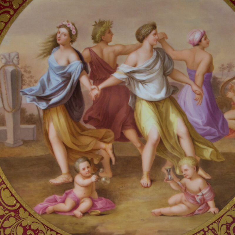 Royal Vienna Charger Depicting The Four Seasons