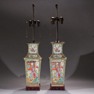 Pair of Chinese Porcelain Lamps