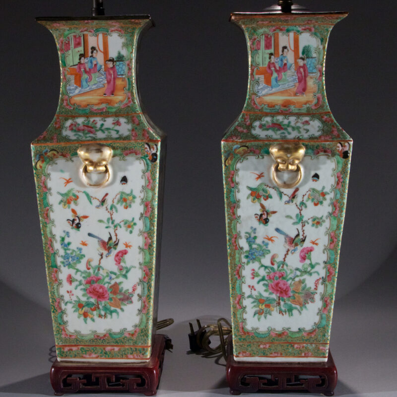 Pair of Chinese Porcelain Lamps