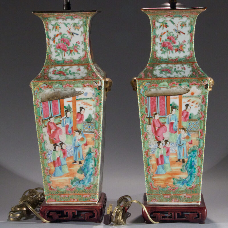 Pair of Chinese Porcelain Lamps
