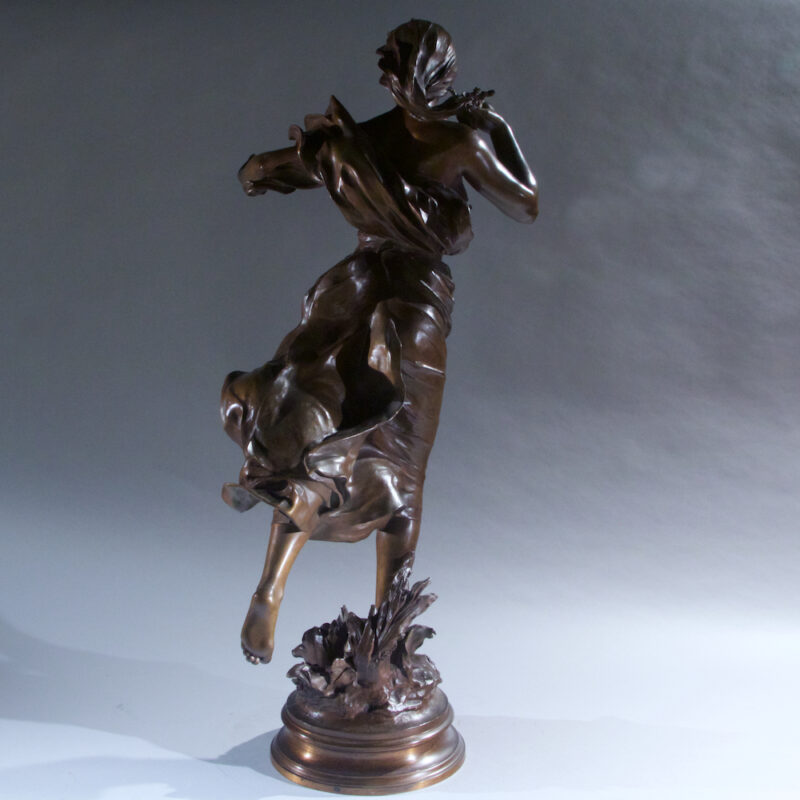 Large 19th Century French Patinated Bronze Sculpture by F. Charpentier