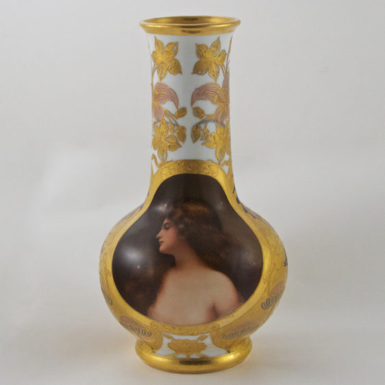 A Fine Royal Vienna Style Porcelain Portrait Vase