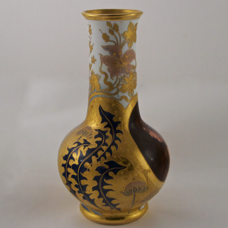A Fine Royal Vienna Style Porcelain Portrait Vase