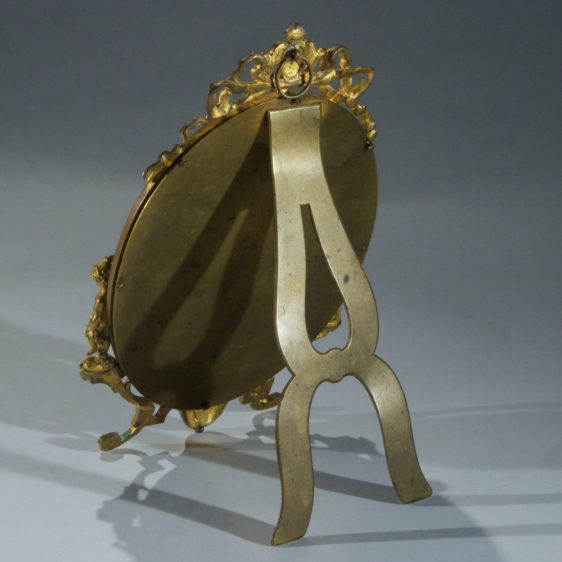 French Ormolu and Champleve Enamel Dressing-Table Mirror