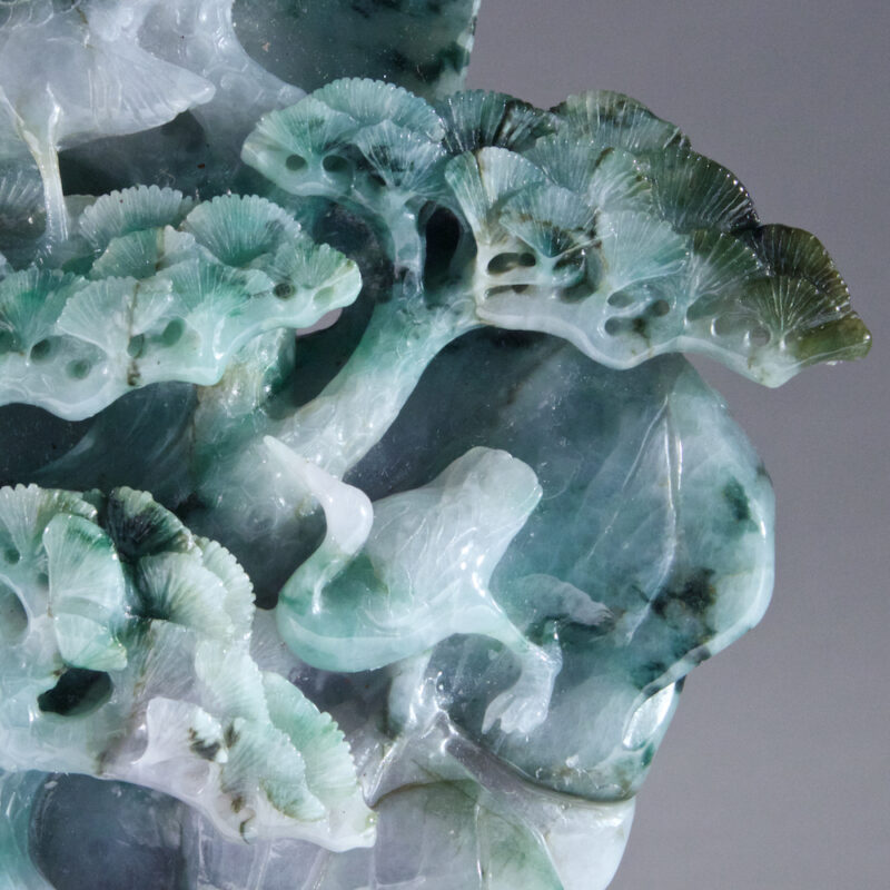 Jadeite Cranes Amidst Pines
