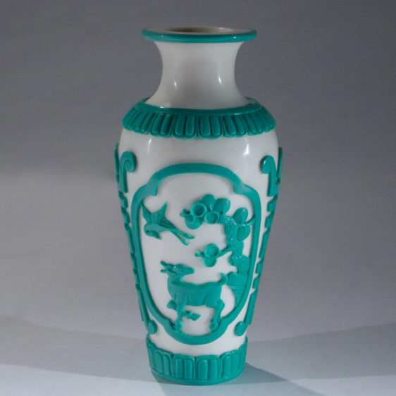 Rare Peking Glaze Overlay Vase