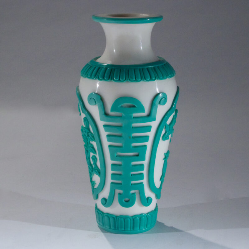 Rare Peking Glaze Overlay Vase