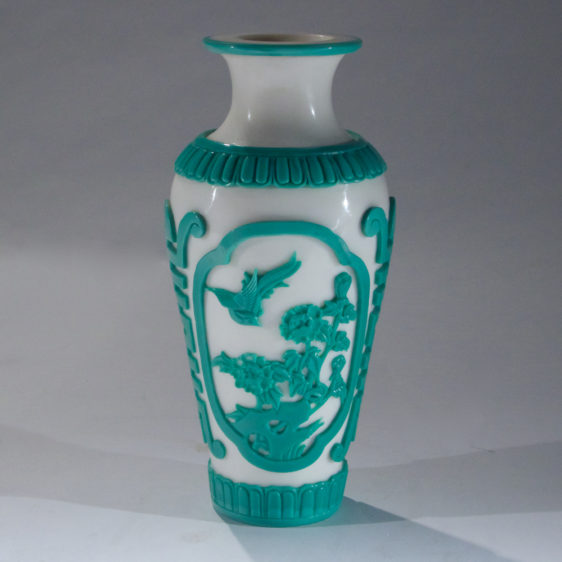 Rare Peking Glaze Overlay Vase