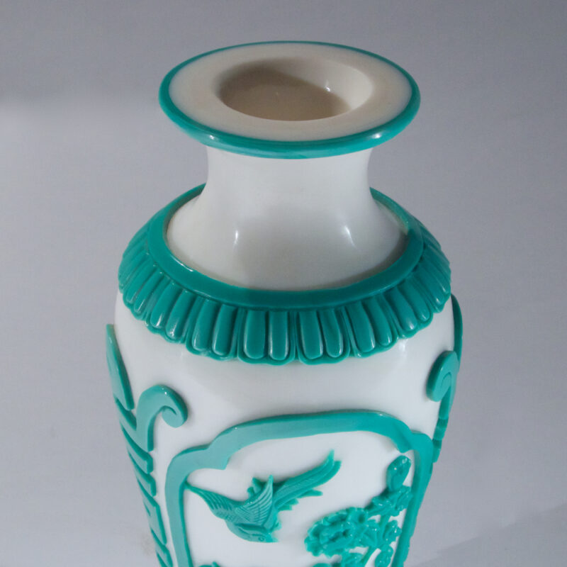 Rare Peking Glaze Overlay Vase