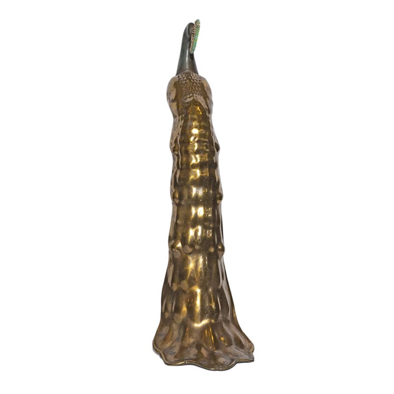 Bronze Peacock Andiron Chenets