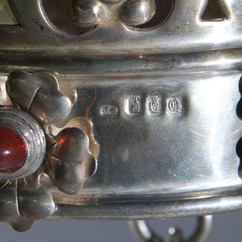 Antique Irish Sterling Silver Hanging Lamp