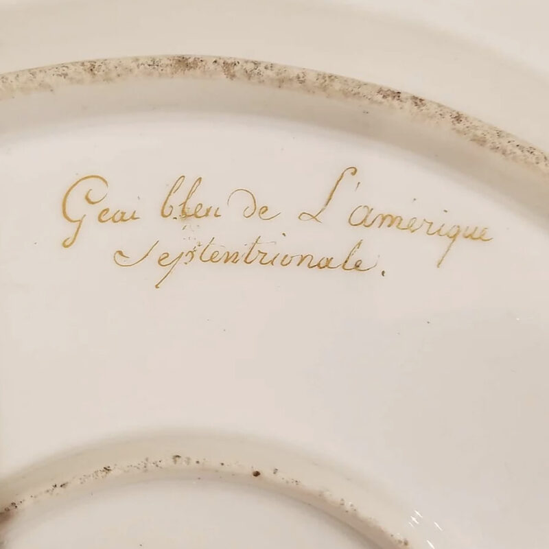 Old Paris Bird Porcelain Charger